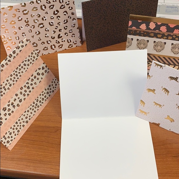 6 Pack of Cheetah Print Thank You Cards - Picture 3 of 5
